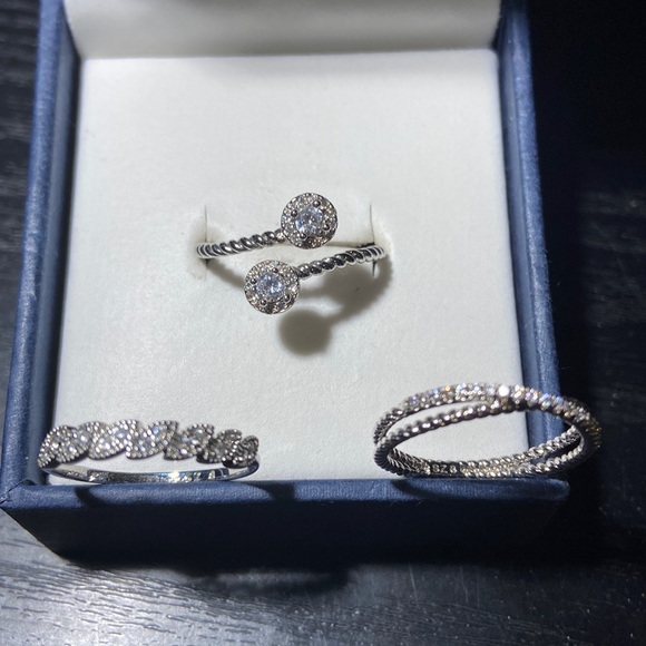 Jewelry - Silver Rings Lot of Three All Size 8